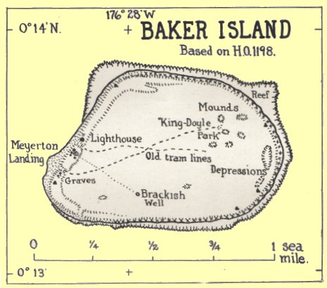 Baker Island Map