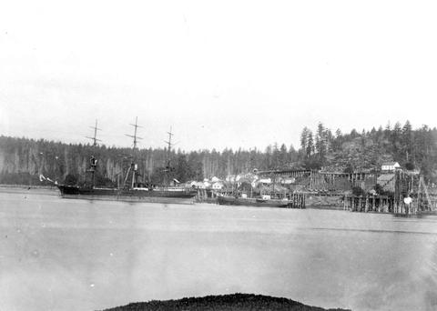 Clipper at Deparute bay circa 1886-7